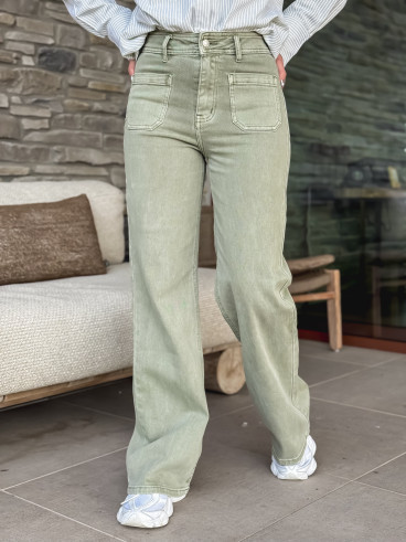 Jeans Anna - Vert sauge