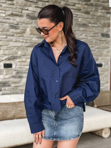 Chemise Marlène - Bleu marine