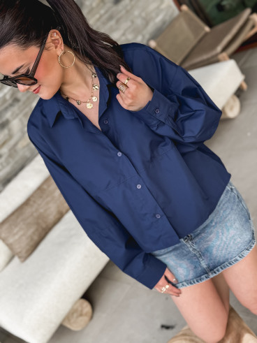 Chemise Marlène - Bleu marine