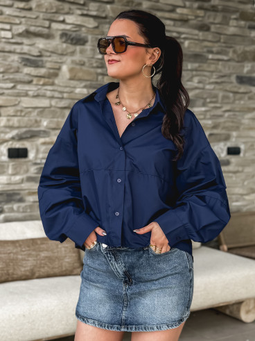 Jupe short en jeans Nelly - Bleu