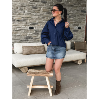 Jupe short en jeans Nelly - Bleu