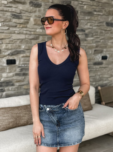 Top Aminata - Bleu marine Top Aminata - Bleu marine