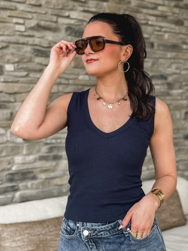 Top Aminata - Bleu marine Top Aminata - Bleu marine