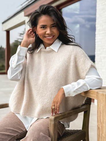 Pull sans manches Maylie - Beige