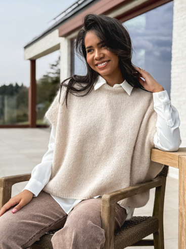 Pull sans manches Maylie - Beige