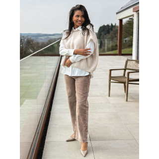 Pull sans manches Maylie - Beige