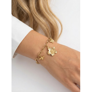 Bracelet Flowers - Doré