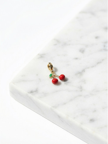 Charms Kirsche - Doré/Rouge