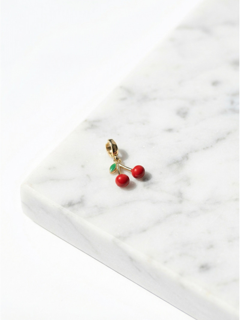 Charms Kirsche - Doré/Rouge