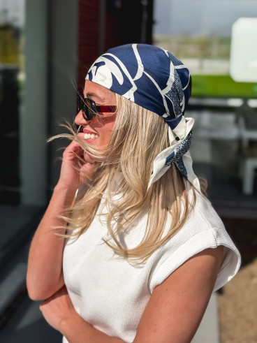 Foulard Julinna - Bleu marine Foulard Julinna - Bleu marine
