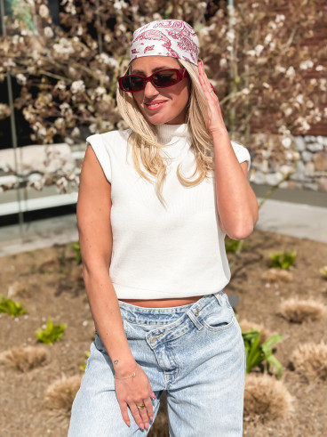 Foulard à motifs Milano - Rouge Foulard à motifs Milano - Rouge