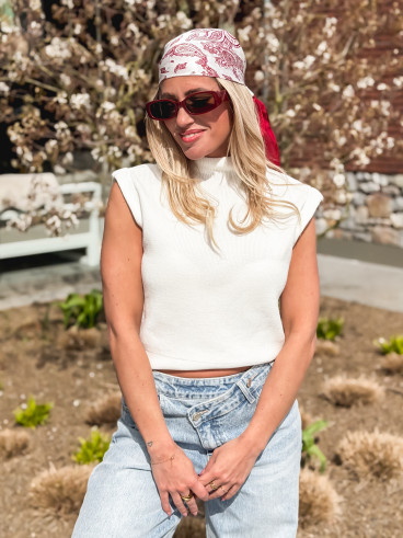 Foulard à motifs Milano - Rouge Foulard à motifs Milano - Rouge