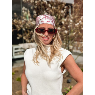 Foulard à motifs Milano - Rouge