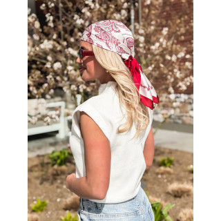 Foulard à motifs Milano - Rouge