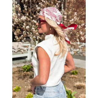 Foulard à motifs Milano - Rouge