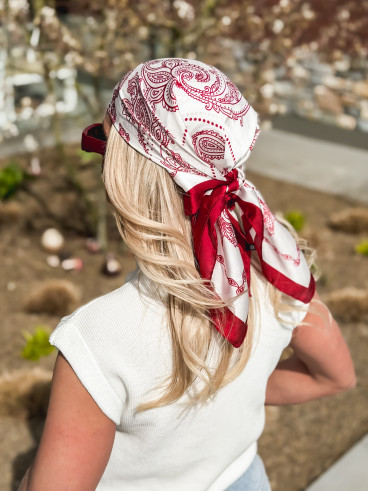 Foulard à motifs Milano - Rouge Foulard à motifs Milano - Rouge