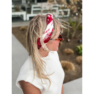 Foulard à motifs Milano - Rouge