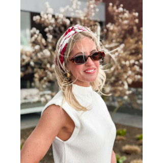 Foulard à motifs Milano - Rouge