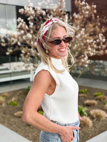 Foulard à motifs Milano - Rouge Foulard à motifs Milano - Rouge