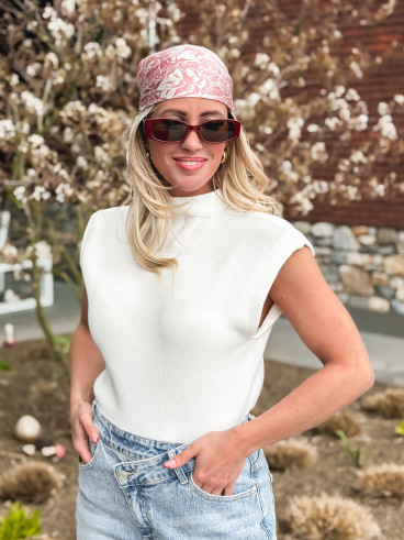 Foulard Lysana - Rose Foulard Lysana - Rose