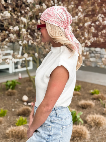 Foulard Lysana - Rose Foulard Lysana - Rose