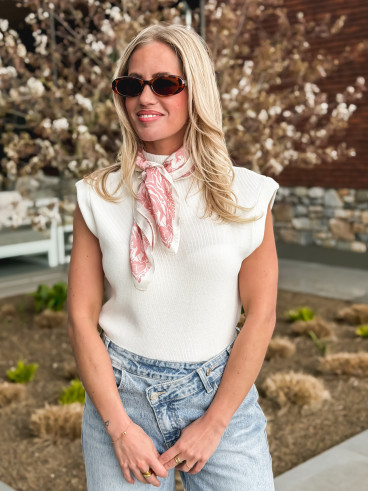 Foulard Lysana - Rose Foulard Lysana - Rose