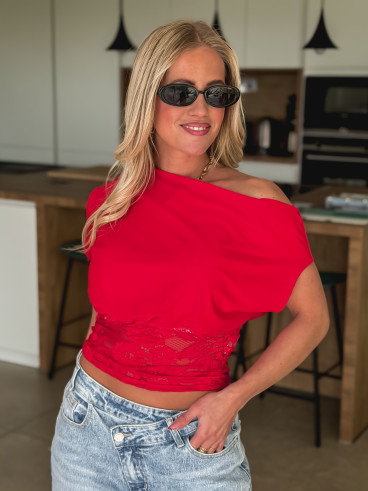 Blouse Maïna - Rouge