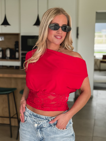 Blouse Maïna - Rouge