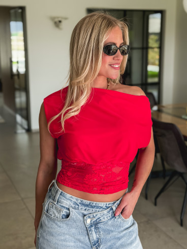 Blouse Maïna - Rouge