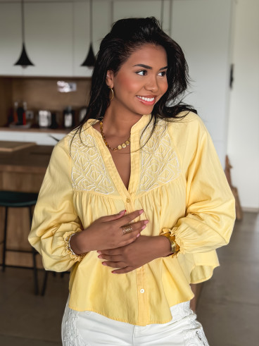 Chemisier Azénore - Jaune