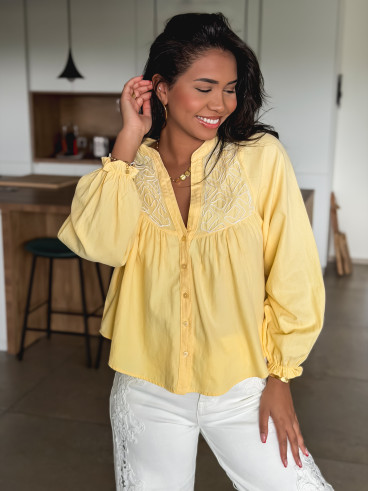 Chemisier Azénore - Jaune
