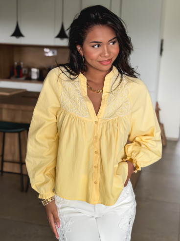 Chemisier Azénore - Jaune