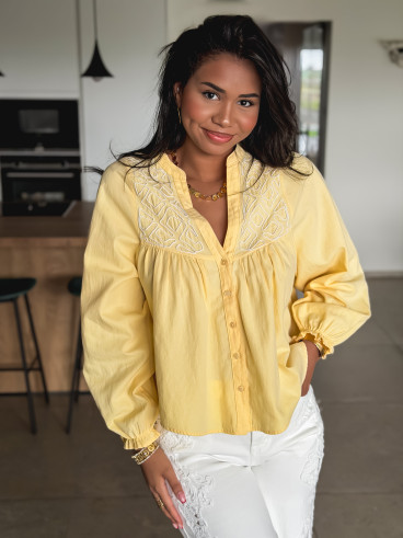 Chemisier Azénore - Jaune