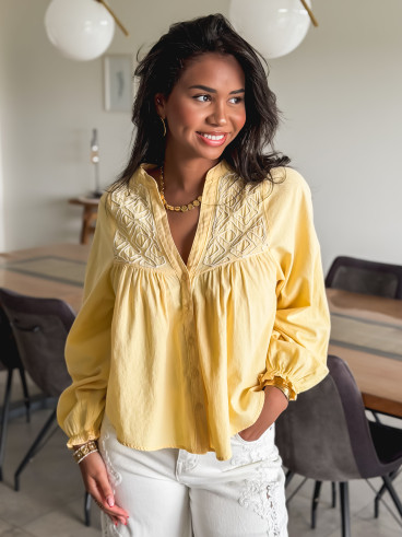 Chemisier Azénore - Jaune