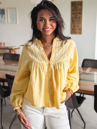 Chemisier Azénore - Jaune