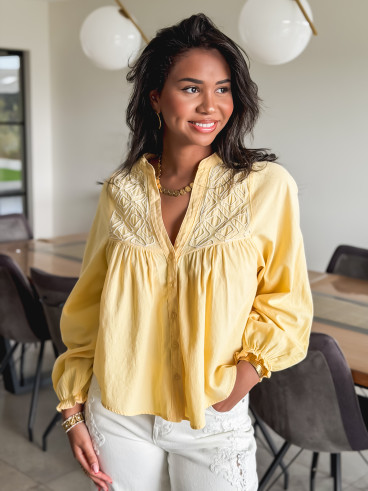 Chemisier Azénore - Jaune