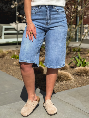 Bermuda en jeans Liaona - Bleu