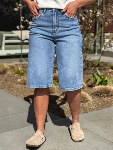 Bermuda en jeans Liaona - Bleu