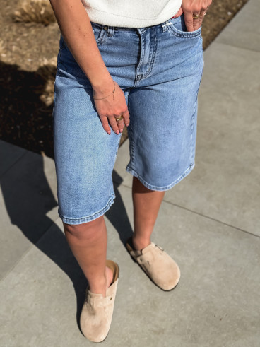 Bermuda en jeans Liaona - Bleu