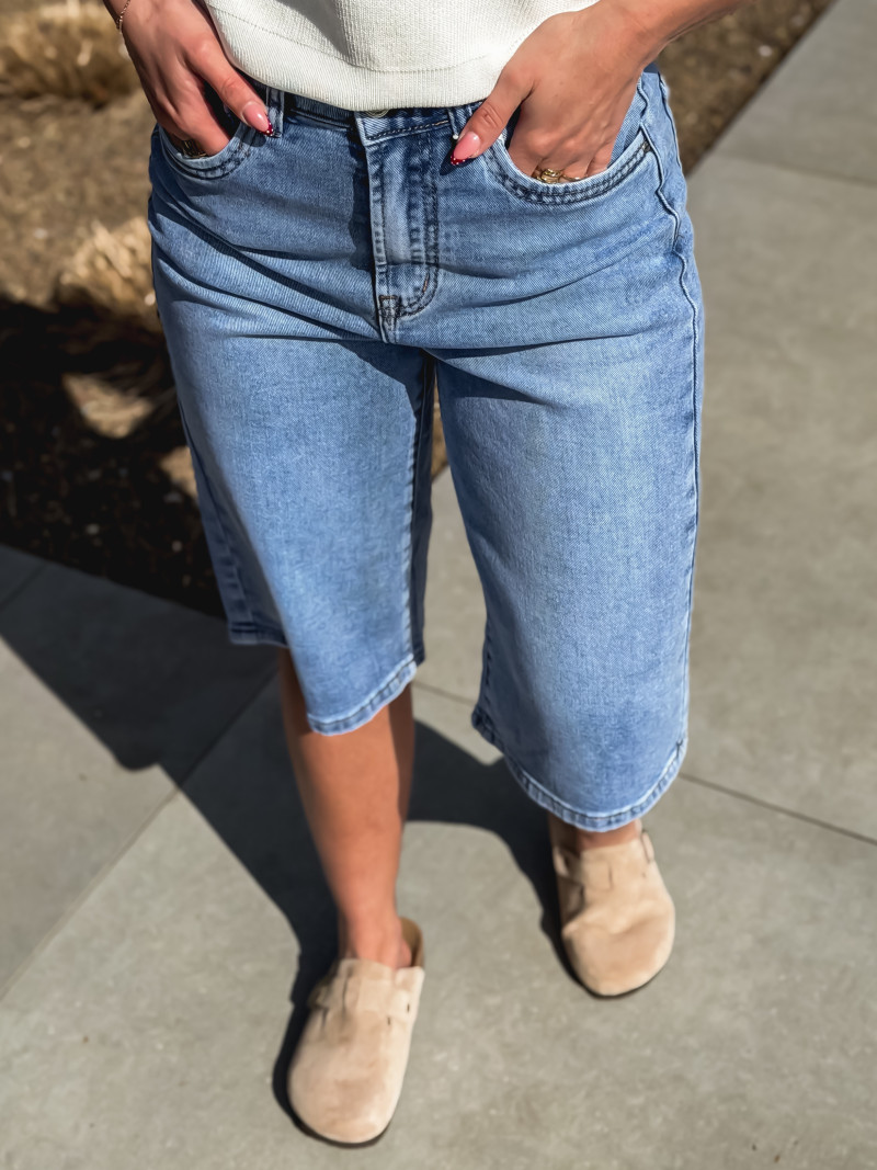 Bermuda en jeans Liaona - Bleu