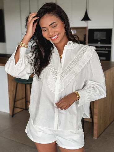 Chemisier Sylvéa - Blanc