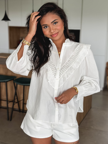 Chemisier Sylvéa - Blanc