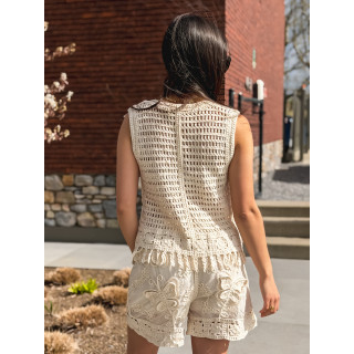 Ensemble en crochet Kalina - Beige