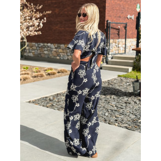 Combinaison pantalon Mélissandre - Bleu marine