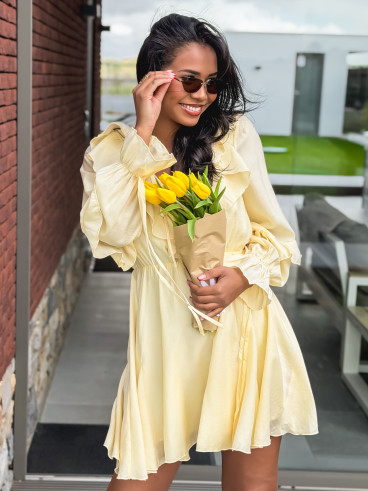 Robe courte Eryne - Jaune