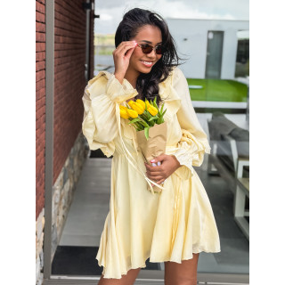 Robe courte Eryne - Jaune