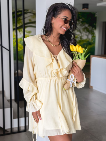 Robe courte Eryne - Jaune