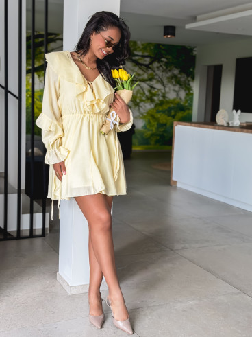 Robe courte Eryne - Jaune