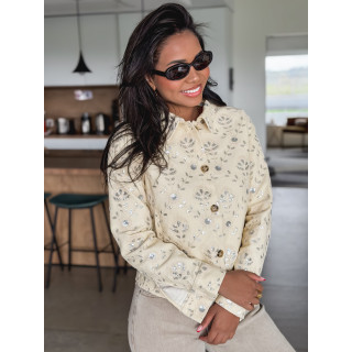 Veste en jeans Myria - Beige