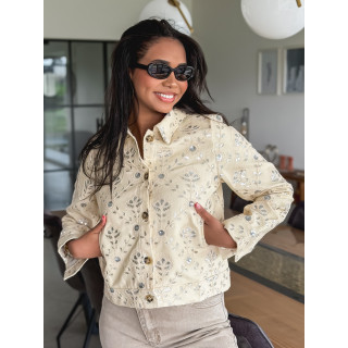 Veste en jeans Myria - Beige